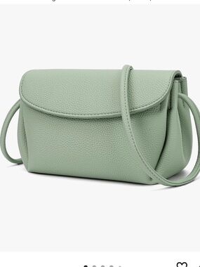 Green Faux Leather Bag